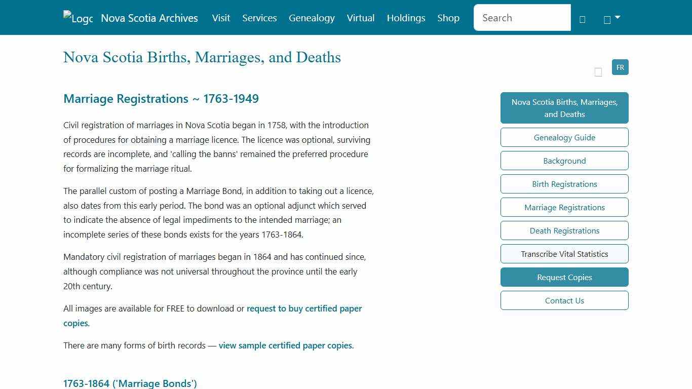 Nova Scotia Archives - Nova Scotia Births, Marriages, and Deaths